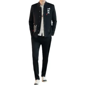 Men's Cotton Linen Autumn New Style Hot Sale Of The Season Chinese Style Suit Two-Piece Set Collar Zhongshan Suit Fashionable Tr - Image 6
