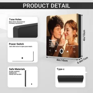 Customized Photo Music Fridge Magnet with Frame, Personalized Refrigerator Magnets, Best Mother's Day Gift 2025 - Image 7