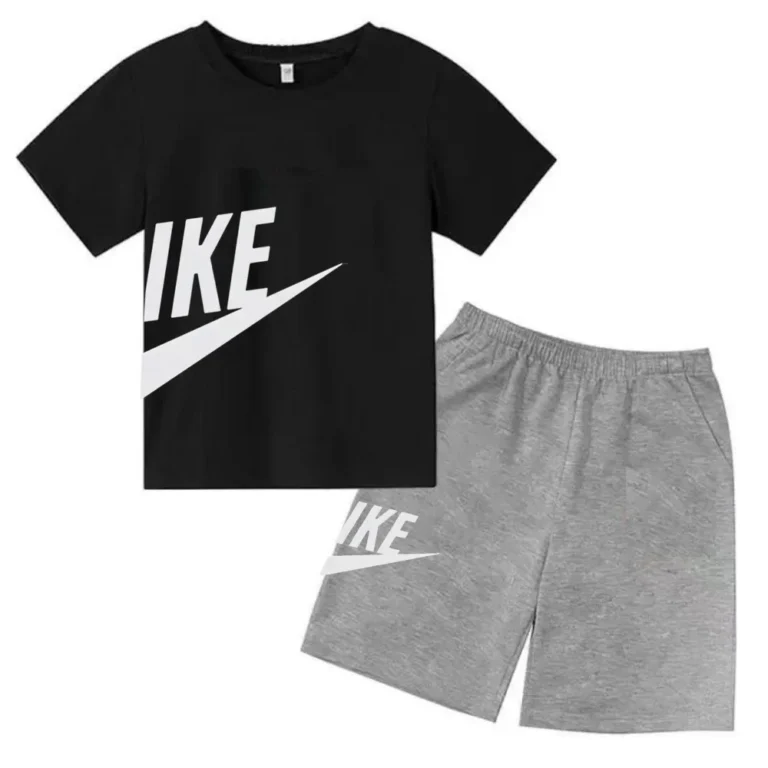 Brand Print Fan Clothes Children Teen T Shirt Suit Summer Top +shorts 2 Pcs Set Short Sleeve Casual Fashion Boys Girls Kid Set - Image 2