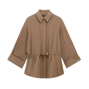 Spring 2025 ZR Women's Hunting Style Long Sleeve Shirt High Waist Casual Pants New Arrival Polyester Blend Fashionable Outfit - Image 2