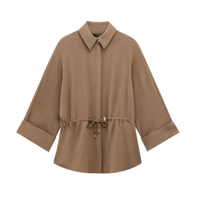 Spring 2025 ZR Women's Hunting Style Long Sleeve Shirt High Waist Casual Pants New Arrival Polyester Blend Fashionable Outfit - Image 2