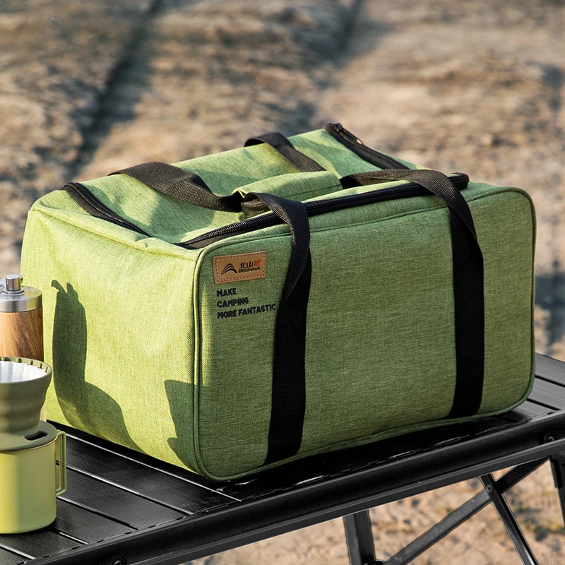 Outdoor Camping Picnic Bags Kitchenware Pot Gas Tank Multifunctional Stove Cooking Utensils Large Capacity Sundry Bag