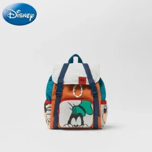 Disney Cartoon Mickey Mouse Cute Fashion Backpack Women's Minnie Canvas School Bag Fashion Large Capacity Backpack Girls Mochila - Image 3