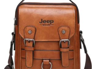 JEEP BULUO Multi-function Business Handbags Men New Man's Shoulder Bag Large Capacity Leather Messenger Bag Crossbody Big Brand