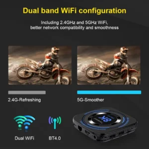 Transpeed Android 12 TV BOX Allwinner H618 Dual Wifi 32G64G Quad Core Cortex A53 Support 8K 4K BT Voice Media Player Set Top Box - Image 6