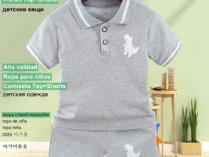 Summer New Baby Boy Clothes Baby Clothes Sets T-Shirts Tops+Shorts 2PCS/Set Children Clothing Sets Toddler Outfits Kids Clothing