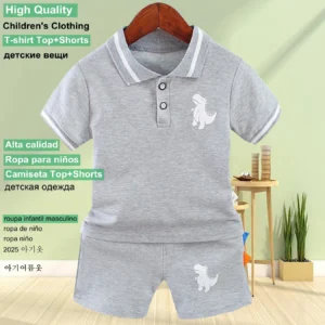 Summer New Baby Boy Clothes Baby Clothes Sets T-Shirts Tops+Shorts 2PCS/Set Children Clothing Sets Toddler Outfits Kids Clothing