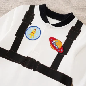 Long Sleeve Baby Newborn Toddler Spring Autumn Astronaut Boys Cartoon Printed Clothes 0-18 months Romper Cotton Baby Jumpsuit - Image 3