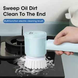 2025 Cordless Electric Spin Scrubber - 5 Brush Heads, IPX7 Waterproof, Rechargeable Bathroom Cleaner for Tile/Shower/Grout - Image 5