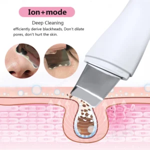Ultrasonic Face Scrubber Deep Facial Peeling Machine Ultrasonic Skin Scrubber Blackhead Remover Acne Pore Face Cleaning Scrubber - Image 5