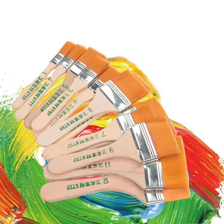 12pcs/set Memory Nylon Paint Brushes Set for Acrylic Oil Drawing Watercolor Wooden Painting Brush Tools Art Supplies - Image 4