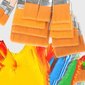 12pcs/set Memory Nylon Paint Brushes Set for Acrylic Oil Drawing Watercolor Wooden Painting Brush Tools Art Supplies - Image 5