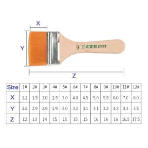12pcs/set Memory Nylon Paint Brushes Set for Acrylic Oil Drawing Watercolor Wooden Painting Brush Tools Art Supplies - Image 6