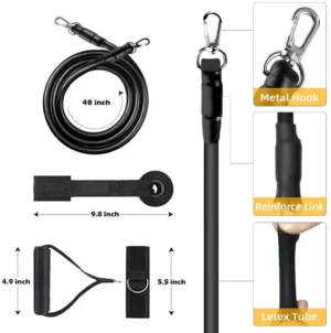 16Pcs Resistance Bands Set Expander Yoga Exercise Fitness Rubber Tubes Band Stretch Training Home Gyms Workout Elastic Pull Rope - Image 3