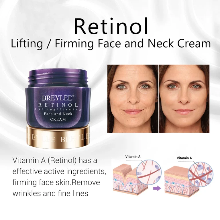 BREYLEE Hyaluronic Acid Moisturizing Vitamin C Face Cream Retinol Anti Wrinkle Whitening Acne Treatment Day Cream Skin Care 40g - Image 2