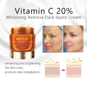 BREYLEE Hyaluronic Acid Moisturizing Vitamin C Face Cream Retinol Anti Wrinkle Whitening Acne Treatment Day Cream Skin Care 40g - Image 4