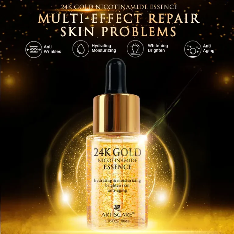 ARTISCARE 24K Gold Niacinamide Face Essence 30ml Moisturizing Hyaluronic Acid Serum Dry Skin Care - Image 2