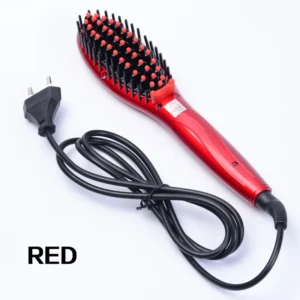 110v/220v professional flat iron smoothing straightening brush ceramic hair straightener comb - Image 2