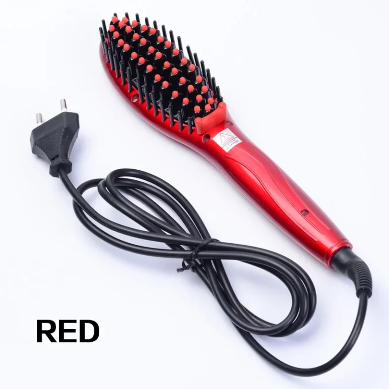 110v/220v professional flat iron smoothing straightening brush ceramic hair straightener comb - Image 2