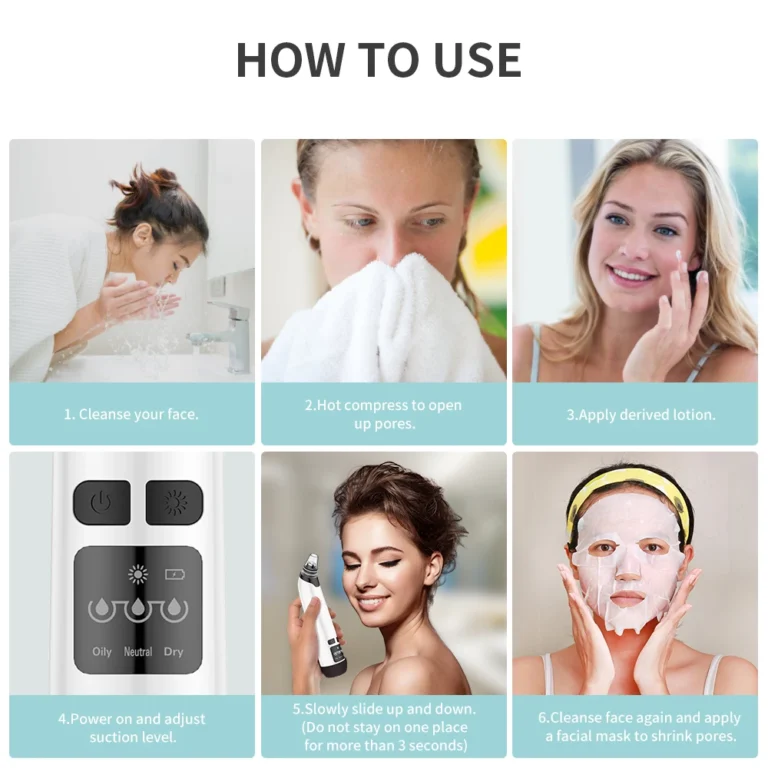 Hot Compress Blackhead Remover Vacuum Suction Acne Pore Cleaner Electric Nose Face Deep Cleansing Skin Care Device Birthday Gift - Image 5