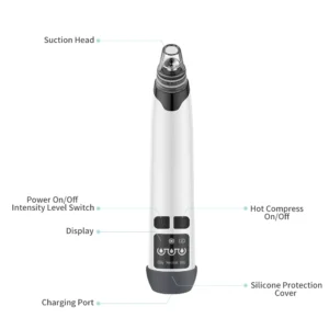 Hot Compress Blackhead Remover Vacuum Suction Acne Pore Cleaner Electric Nose Face Deep Cleansing Skin Care Device Birthday Gift - Image 3