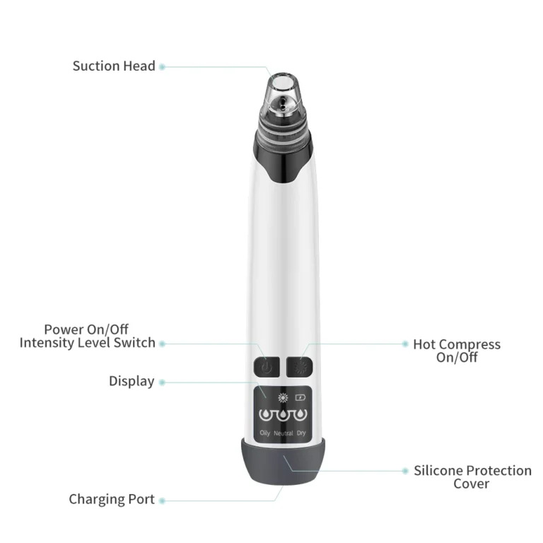 Hot Compress Blackhead Remover Vacuum Suction Acne Pore Cleaner Electric Nose Face Deep Cleansing Skin Care Device Birthday Gift - Image 3