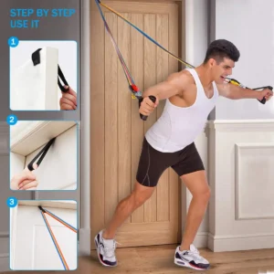 16Pcs Resistance Bands Set Expander Yoga Exercise Fitness Rubber Tubes Band Stretch Training Home Gyms Workout Elastic Pull Rope - Image 5