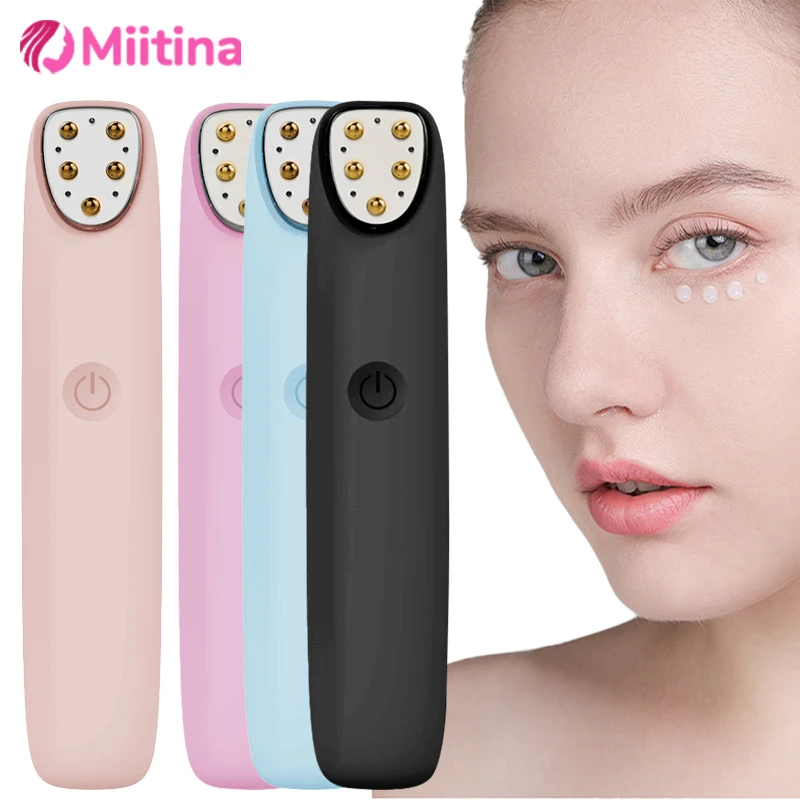 Electric Eye Massage Pen Radio Frequency Beauty Tool Anti Wrinkle Instrument Skin Care Dark Circles USB Rechargeable New Massage