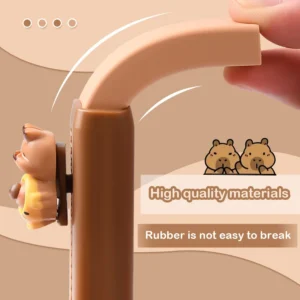 Capybara Eraser Cute Push-Pull Eraser Cartoon Design Student Stationery Office & School Supplies Kawaii Back to School Supplies - Image 3