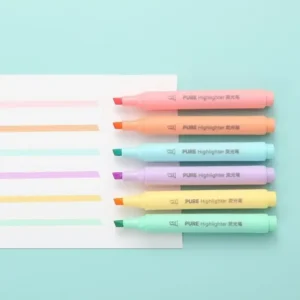 Highlighter Pen Set 6pcs Macaron Marker Quality Fluorescent Pen Drawing Highlighters Cute Stationery School Supplies kawaii - Image 4