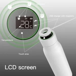 Tuya Bluetooth Smart Water Cup LCD Temperature Display Water Consumption Record Keep Warm Bottle Works With Tuya Smart Life APP - Image 3