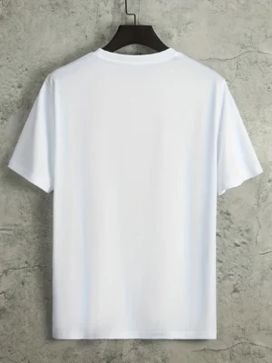 Men's 100% Pure Cotton Summer Loose Fitting Oversized Paris Print Casual Slim Fit Round Neck Short Sleeved T-shirt Top - Image 4