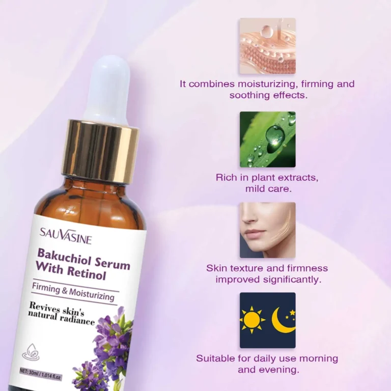 30ML Bakuchiol Serum With Retinol Skin Moisturizing & Firming Smooth Fine Lines Essence for Wrinkles Anti-aging Serum for Women - Image 3