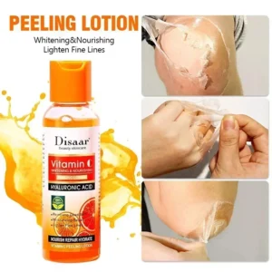 Yellow Peeling Lotion Oil 100% Organic Bleaching Dark Skin Exfoliating Whitening Nourishing Hyaluronic Acid Moisturiz Body Scrub - Image 5