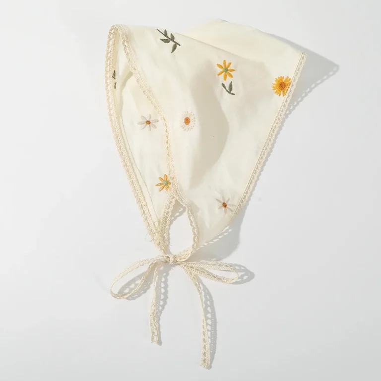 Fabric Printing Triangle Scarf Flower Hair Bands Turban Bandana Headbands For Women Sweet Retro Headwarps Hair Accessories - Image 4