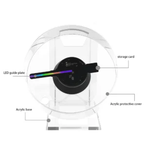 12CM MINI 3D Hologram Fan 3D Holographic Projector HD Holographic Projector for Stores Bars Party Xmas Advertising Display Light - Image 5