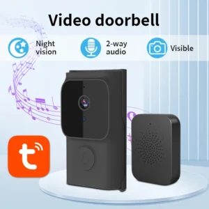 Tuya APP Free Cloud Storage WiFi Doorbell Low Consumption Wake Up Doorbell Visual Door Peephole Home Security Door Chime - Image 2
