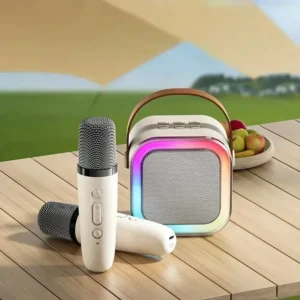NEW Hot K12 Bluetooth Speaker Portable Home Cute Karaoke Mini Wireless Audio with Microphone K Song Family Singing Machine - Image 4