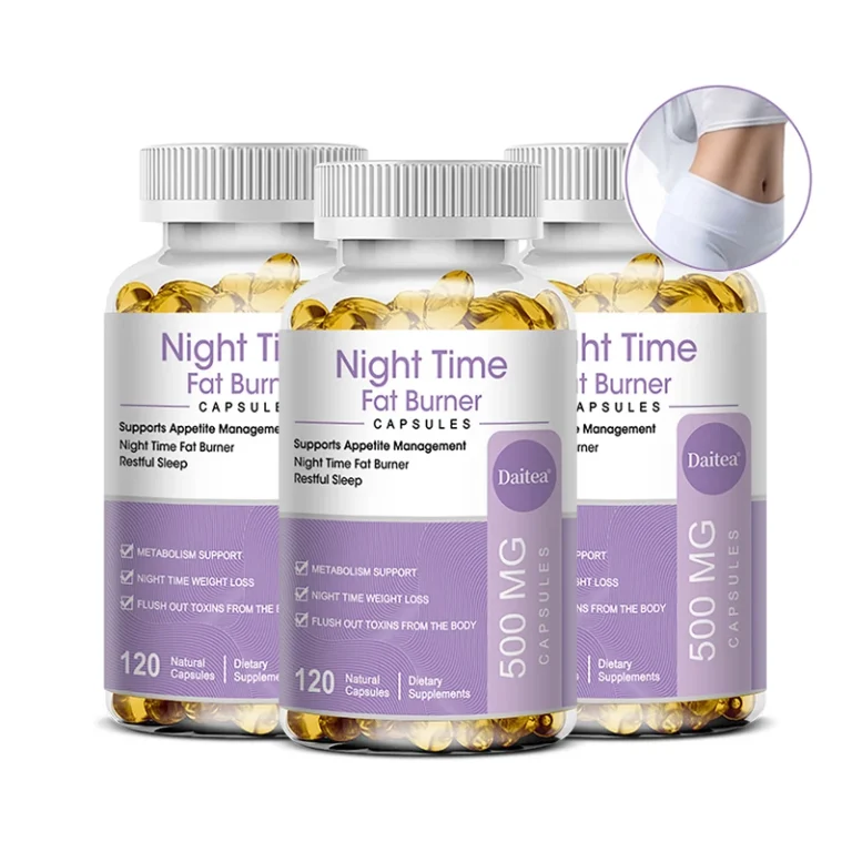 Nighttime Fat Burner, Boosts Metabolism, Weight Management, Improves Sleep - 500 Mg Serving, 120 Capsules
