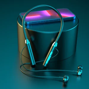 Wireless Bluetooth Earphones Neckband Headphones Gaming Stereo Sports Headset Halter Waterproof Magnetic Earbud with LED Display - Image 2