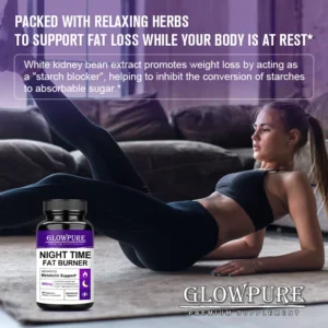 Slimming Capsule Night Time Fat Burner for Weight Loss, Boost Metabolism, Suppress Appetite Diet，Healthy Weight Management - Image 3