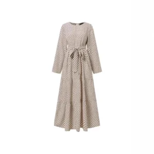 Plus Size Muslim Women's Clothing Elegant Long Sleeve Burqas Dresses Stylish Long Skirts For Special Occasions - Image 5