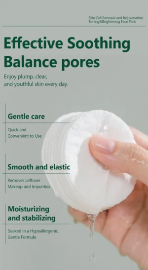 Korean Skincare Products, Cotton Pads, 100 Tablets of Thyme, Centella Asiatica, and Niacinamide - Image 3