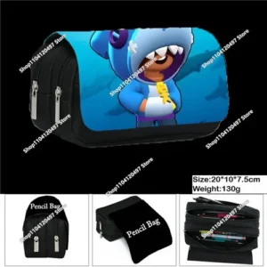 Children's All Kinds Pencil Bag Nylon Pencil Case Children Black To School Supplies High Quality Stationery Bag - Image 5