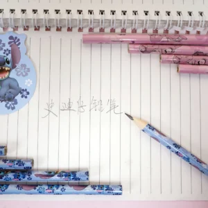 13pcs Stitch Angel Pencils with Pencil Sharpener Disney Student Back To School Anime Stationery Kids Writing Accessories Gift - Image 6