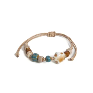 Handmade White Star Claw Ceramic Bracelet Adjustable Boho Ethnic Jewelry Unique Gift S02-027 - Image 5