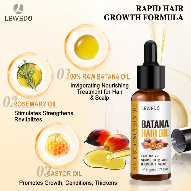 Lewedo Naturals Batana Oil Fast Hair Growth for Men Women Pure Batana Oil Nourish Shiny Hair Healthy Hair Care Anti Hair Loss - Image 3
