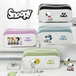 Snoopy Pencil Case Large Capacity Stationery Box Boys & Girls High Value Cartoon Anime Students Multi-Layer Stationery Bags Gift