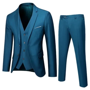 Slim Fit Wedding Suit Set for Men Korean Style Best Man Marriage Ceremony Clothes Two Piece Set Business Professional Formal - Image 3