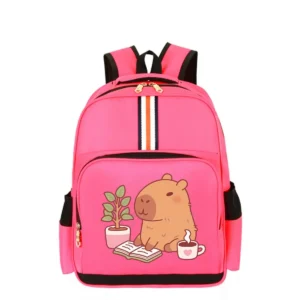 Cute Capybara School Backpack For Children Teeneger Large Schoolbags Boys Girls Student Book Bags Cartoon Capybara Bags Gifts - Image 4